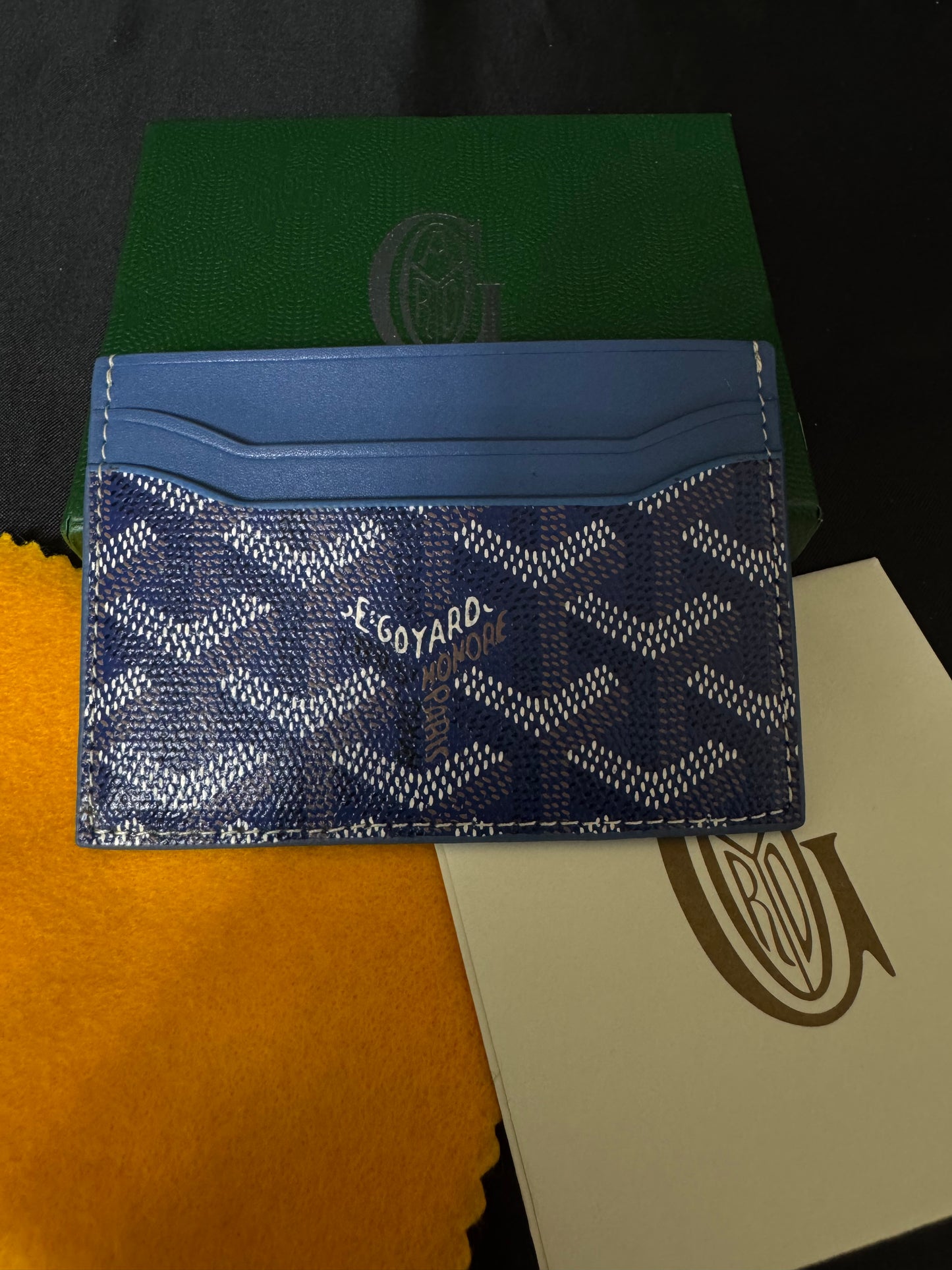 Goyard Tarjetero Azul Marino