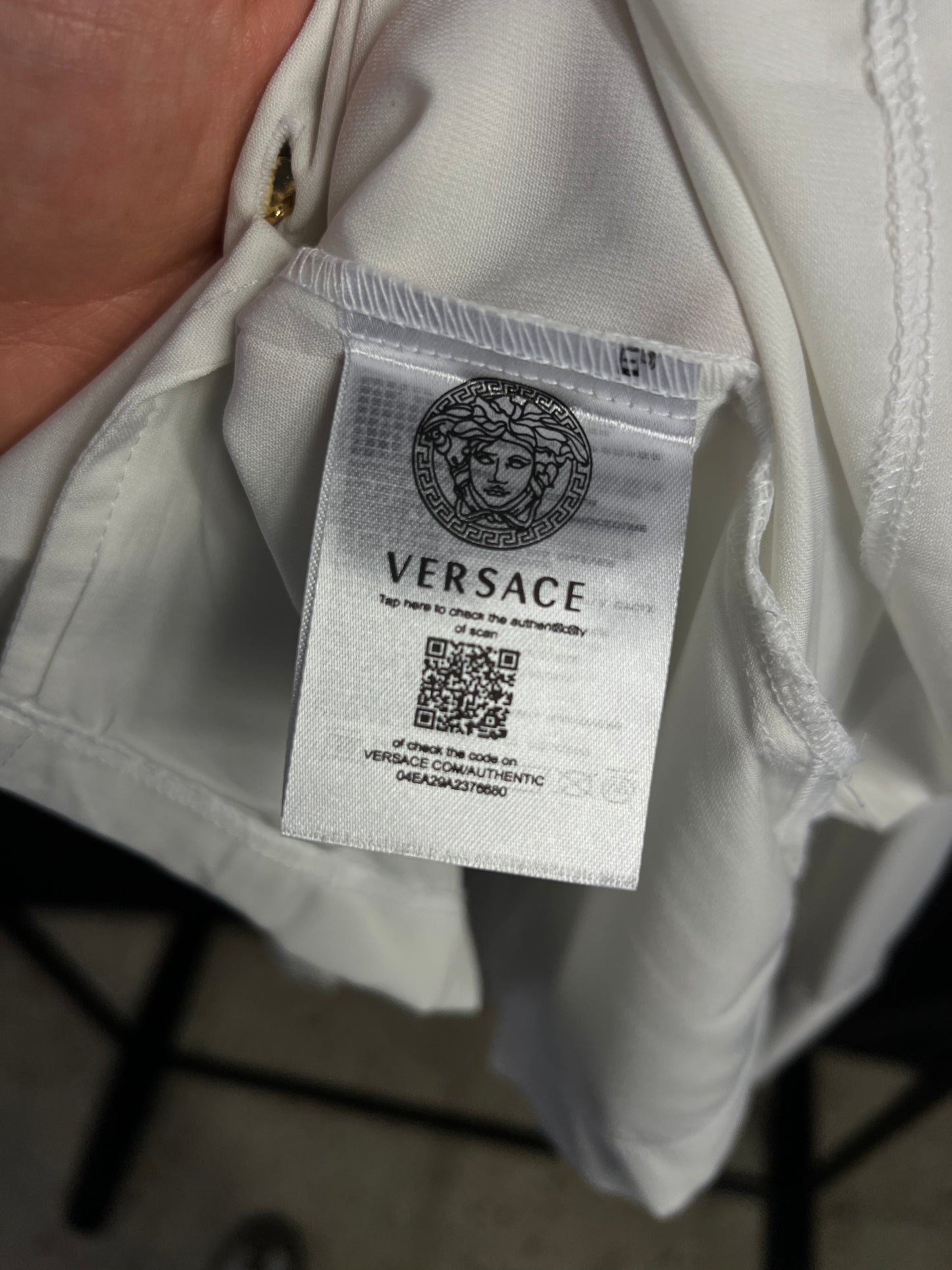 Camisa Versace Blanca UA