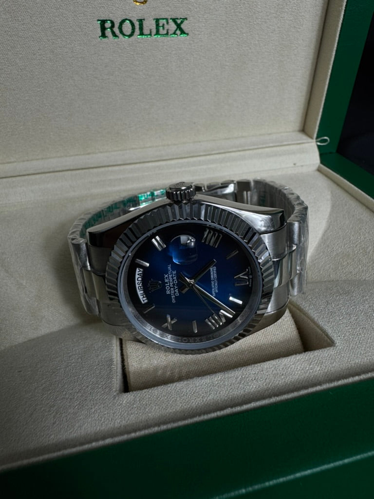 Rolex Day Date Presidente Azul Acero
