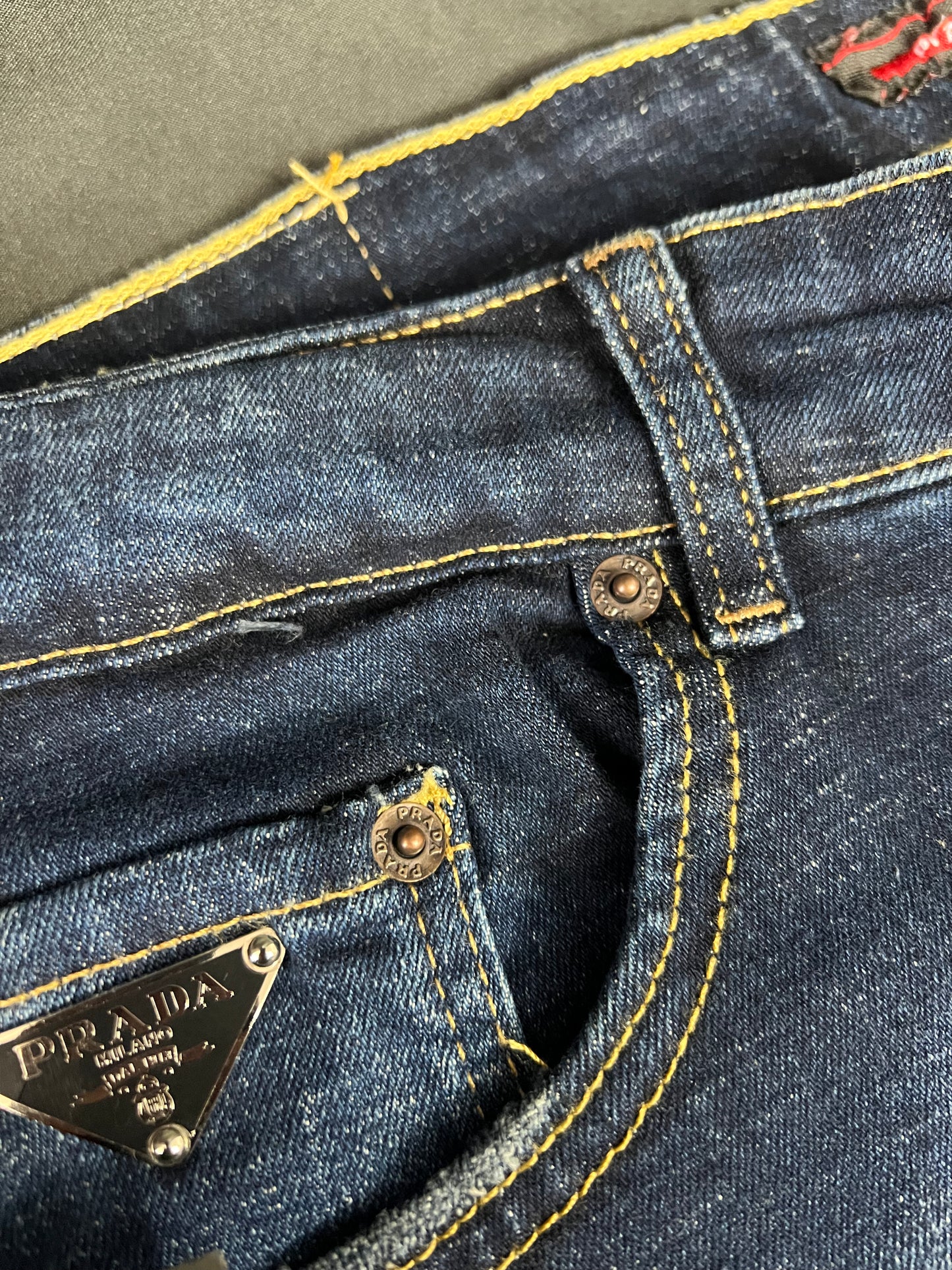 Jeans Prada Azul Placa