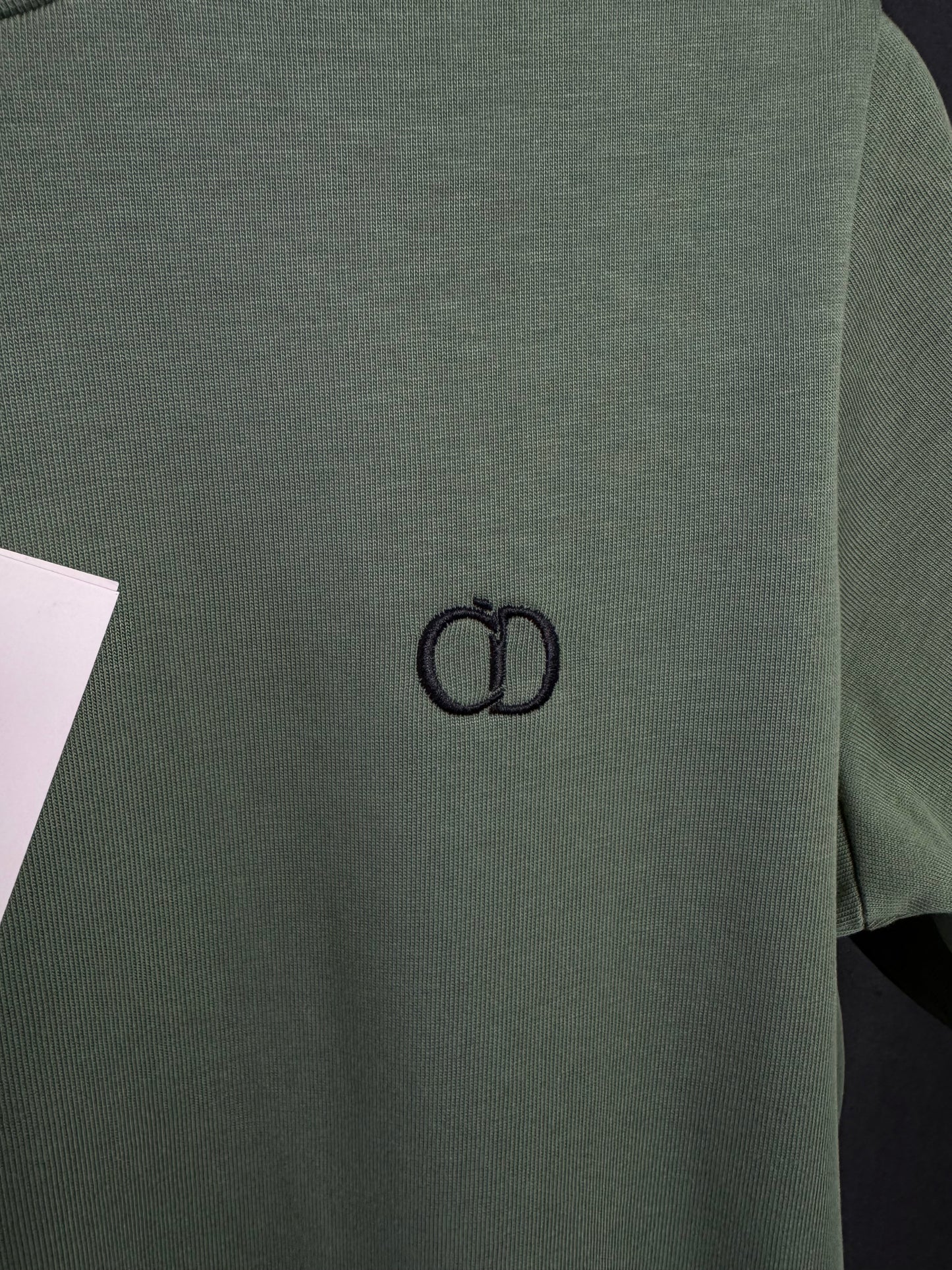 Playera Dior CD Icon Bordado Verde UA