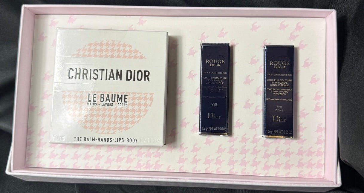 Dior Set Le Baume + Rouge Dior New Look (3 Piezas – Tono 999 & 720 Icône)