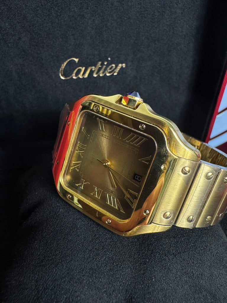 Cartier Santos Oro Caratula Oro