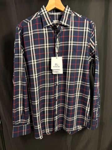 Camisa Burberry Clasica Azul UA