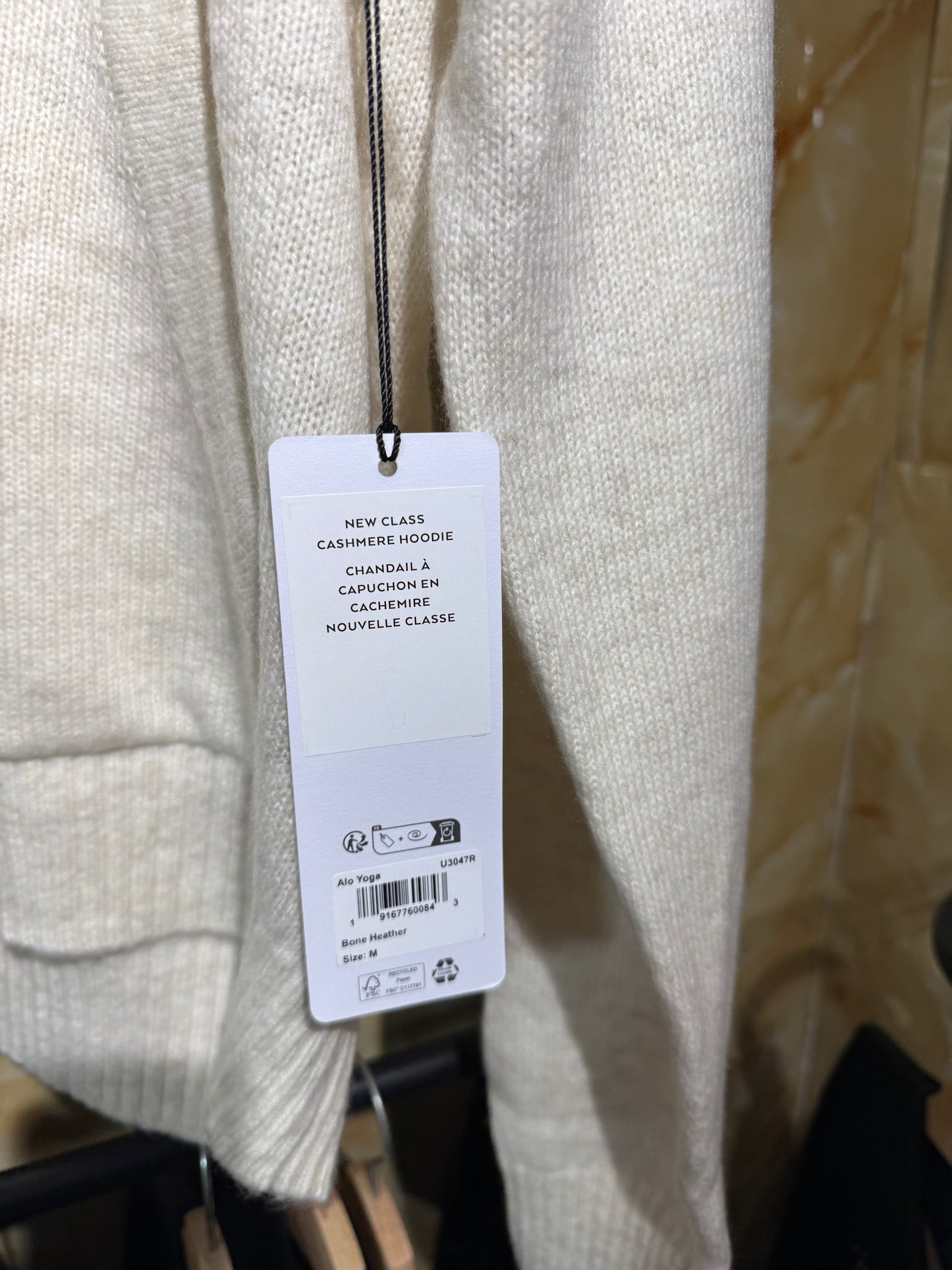 Alo Scholar Hooded Sweater Blanca