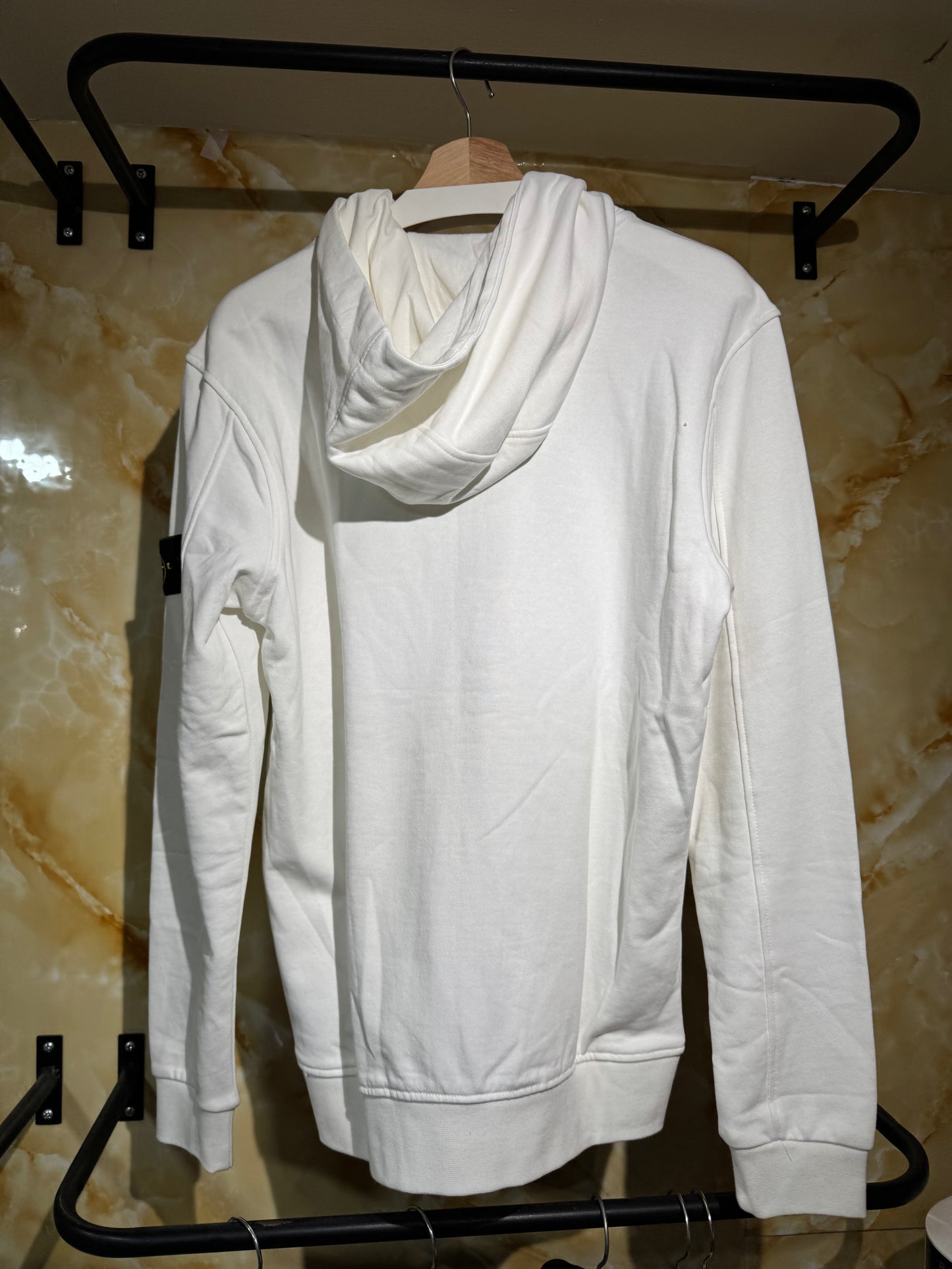 Stone Island Hoodie Blanca