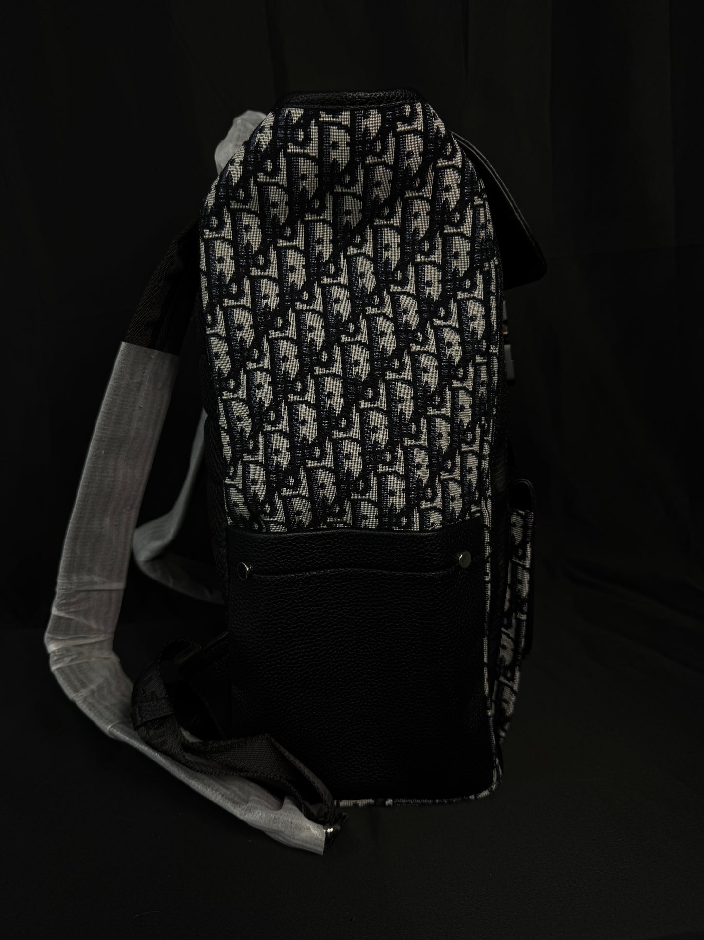 Dior Saddle Backpack Jacquard Canvas