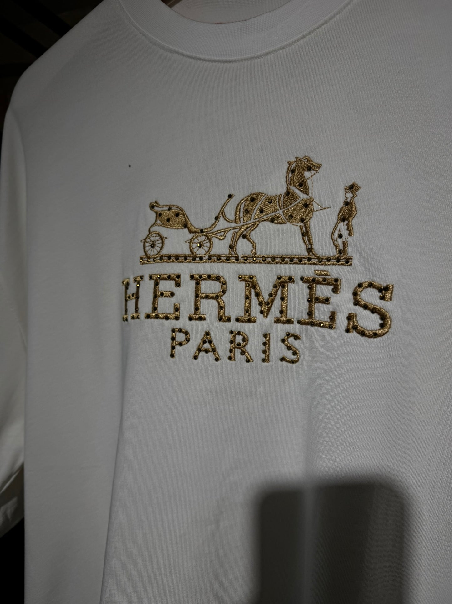 Hermès “Carriage Logo Embroidered T-Shirt”