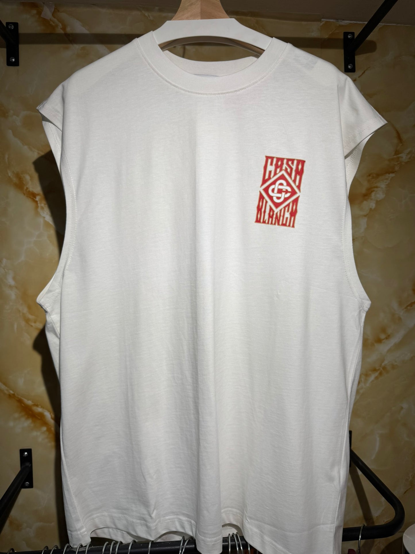Casablanca – Sleeveless Logo Graphic Tank (Casa Blanca Emblem)