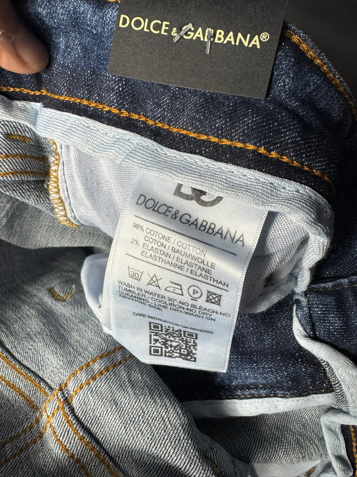 Jeans Dolce & Gabbana Azul con Placa