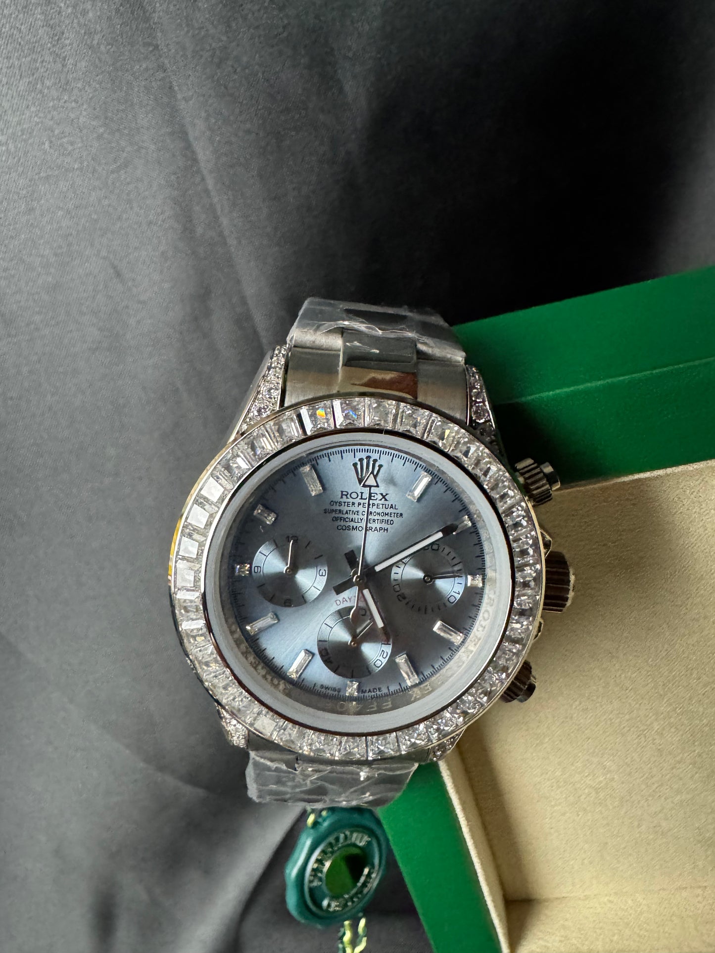 Rolex Daytona Diamante Plata
