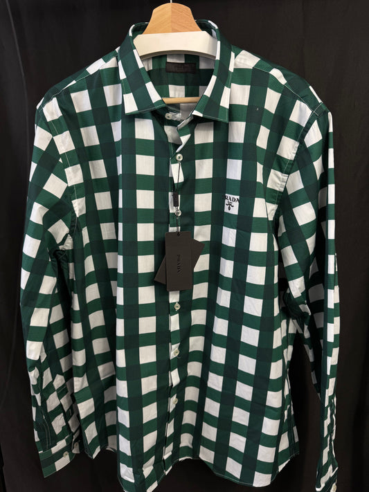 Camisa Prada Verde Cuadros UA