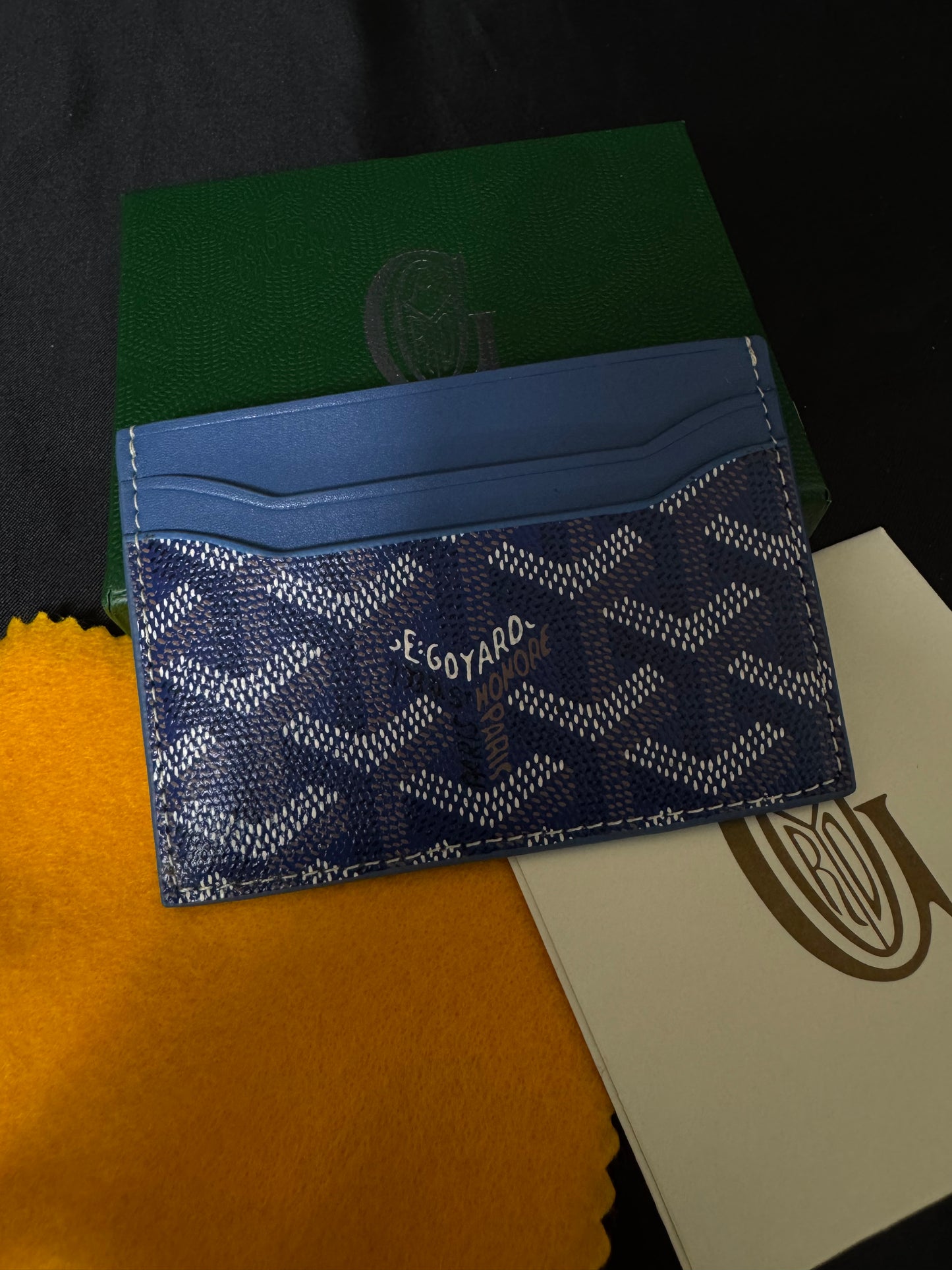 Goyard Tarjetero Azul Marino