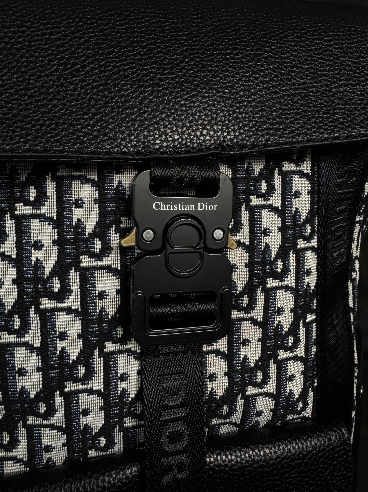 Dior Saddle Backpack Jacquard Canvas