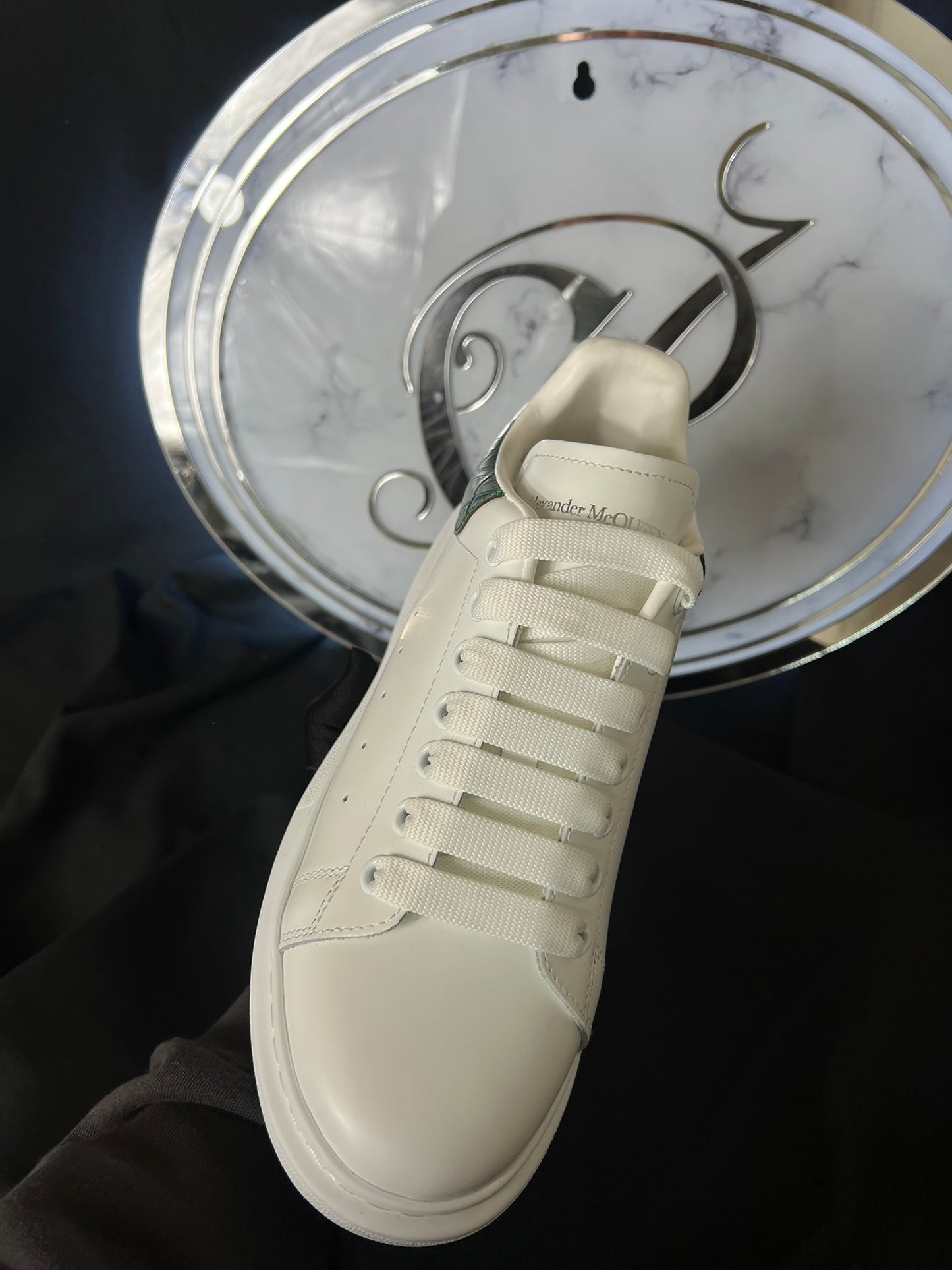 Alexander Mcqueen - Oversized Sneaker in Green and White