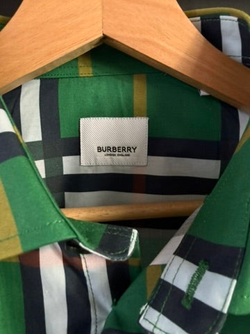 Camisa Burberry Clasica Verde UA