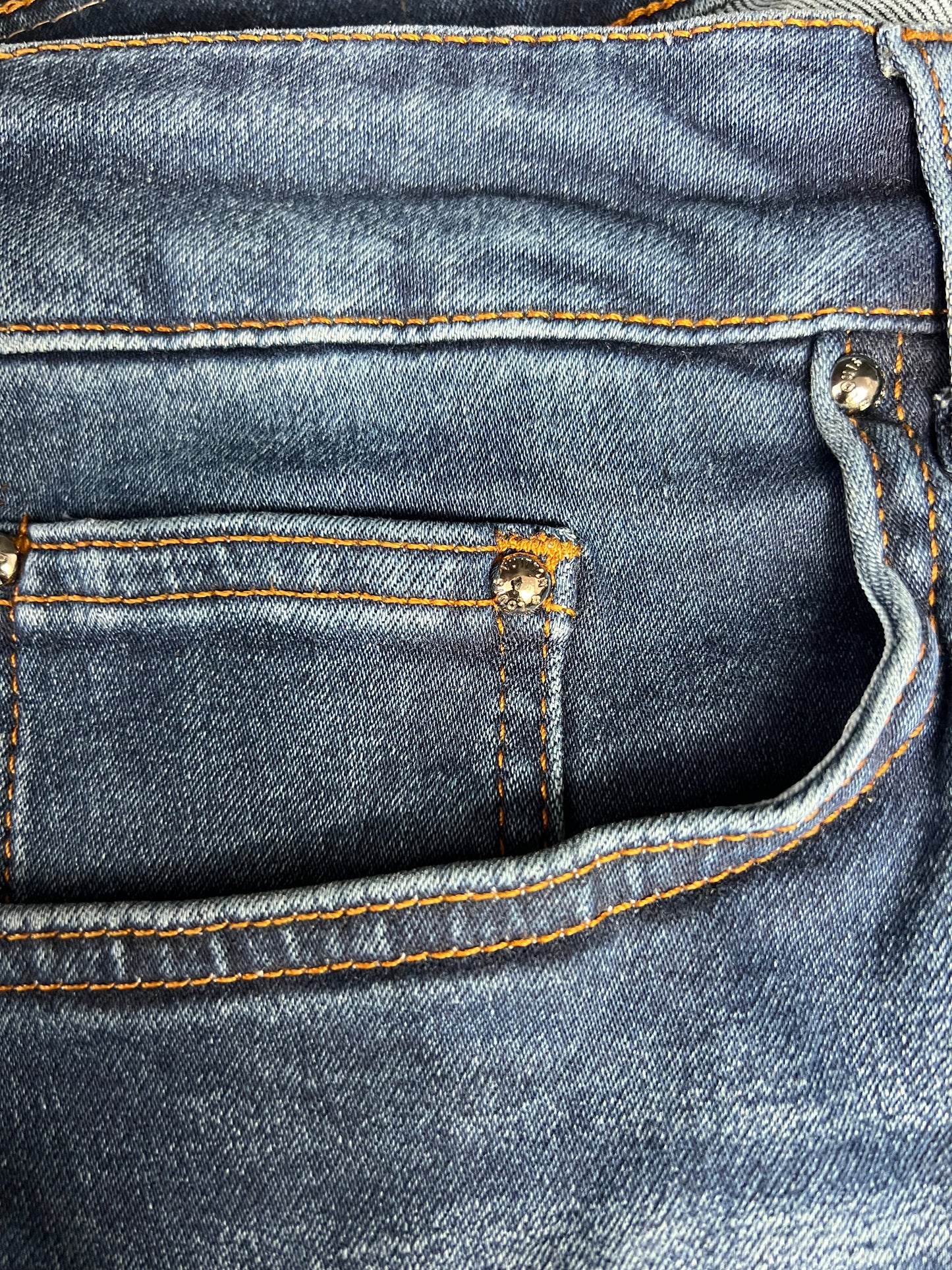 Jeans Louis Vuitton Azul Monogram Bordados