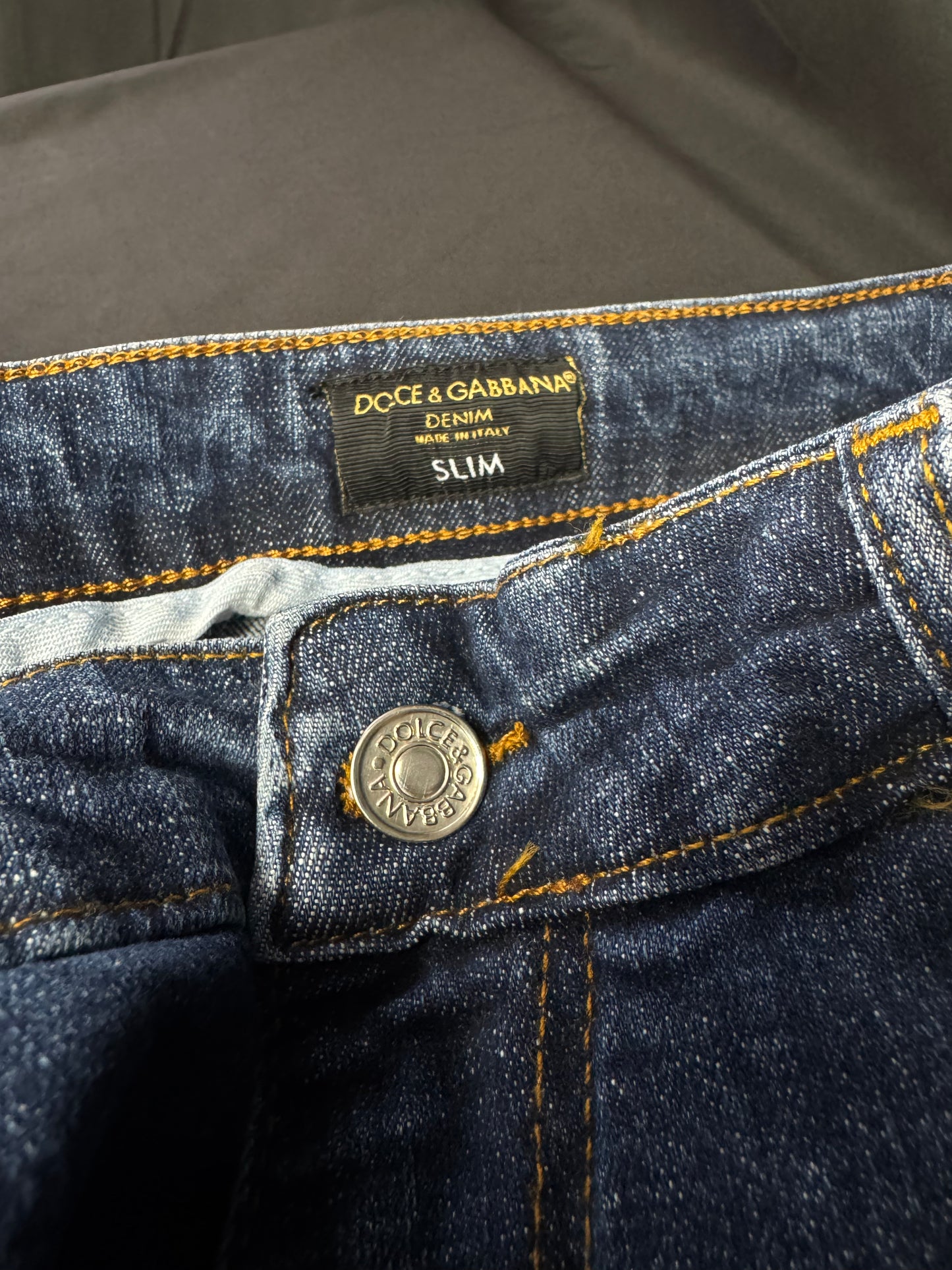 Jeans Dolce & Gabbana Azul con Placa