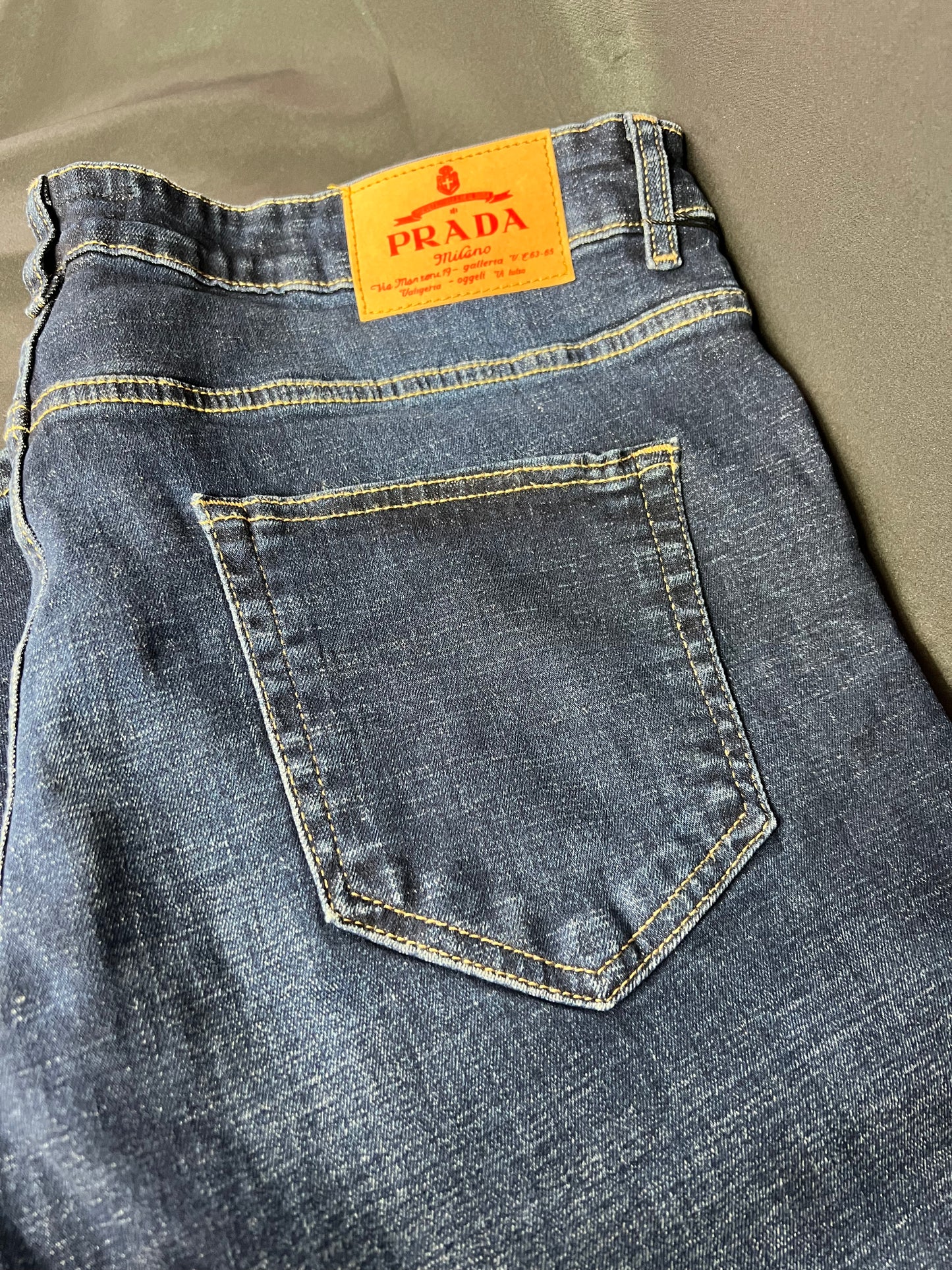 Jeans Prada Azul Placa