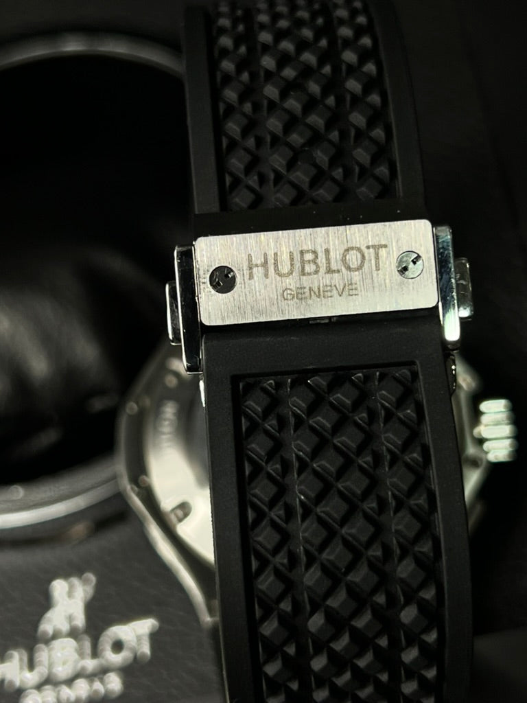 Hublot Big Bang Chrono Plata/ Negro