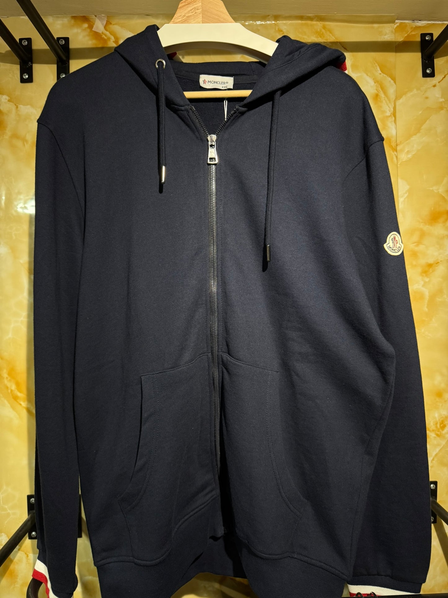 Moncler Hoodie Cierre Azul