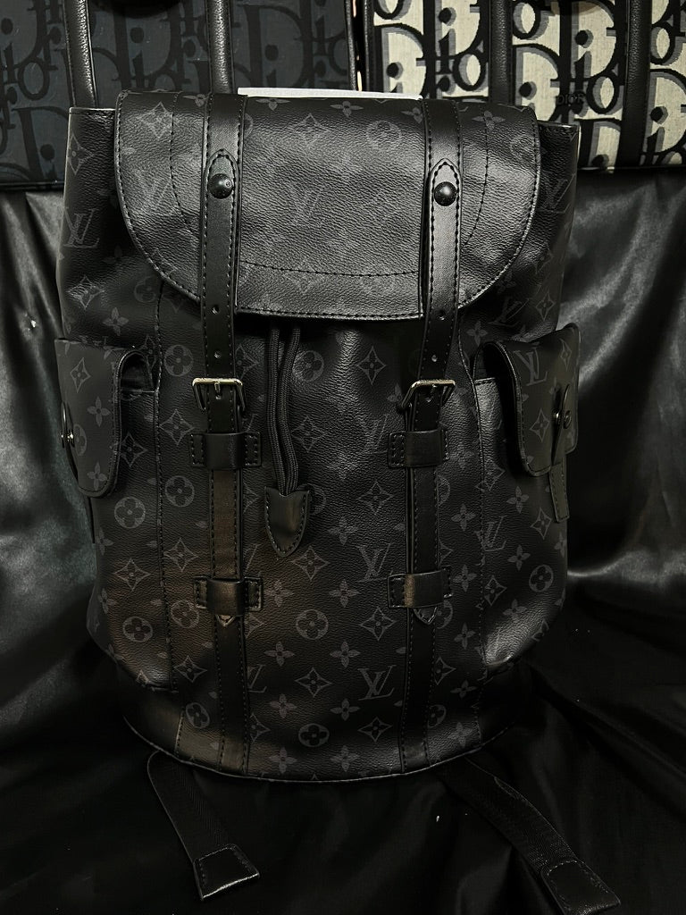 Louis Vuitton Christopher Backpack MM Black Monogram