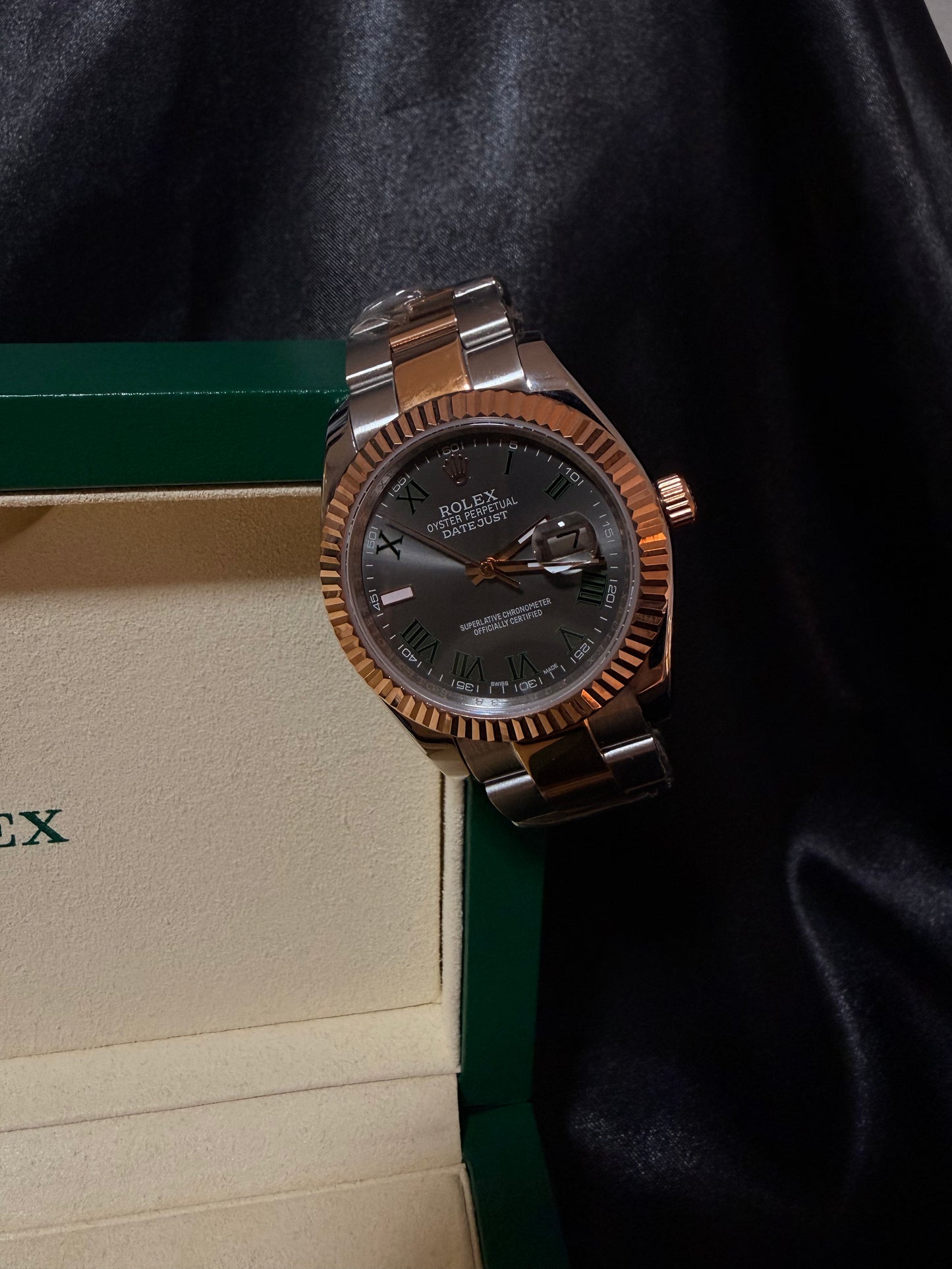Rolex Wimbledon Two Tone Oyster Rose Gold