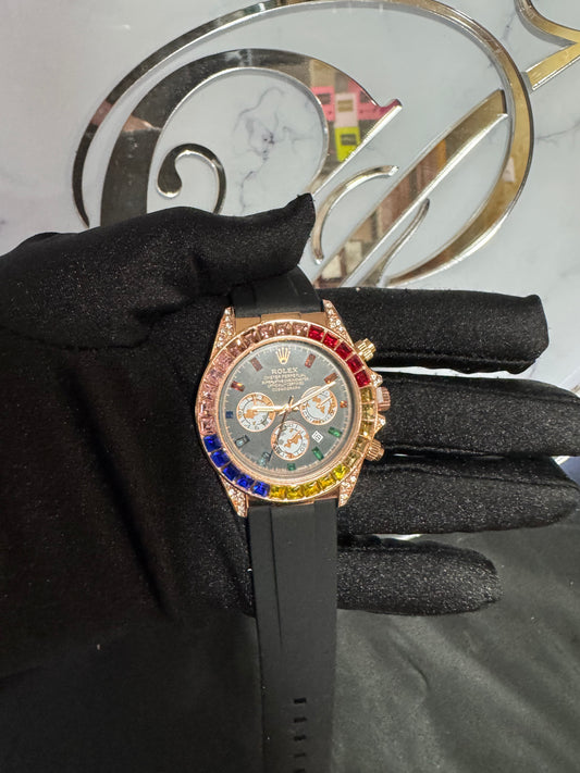 Reloj Rolex Rainbow Oro Rosa