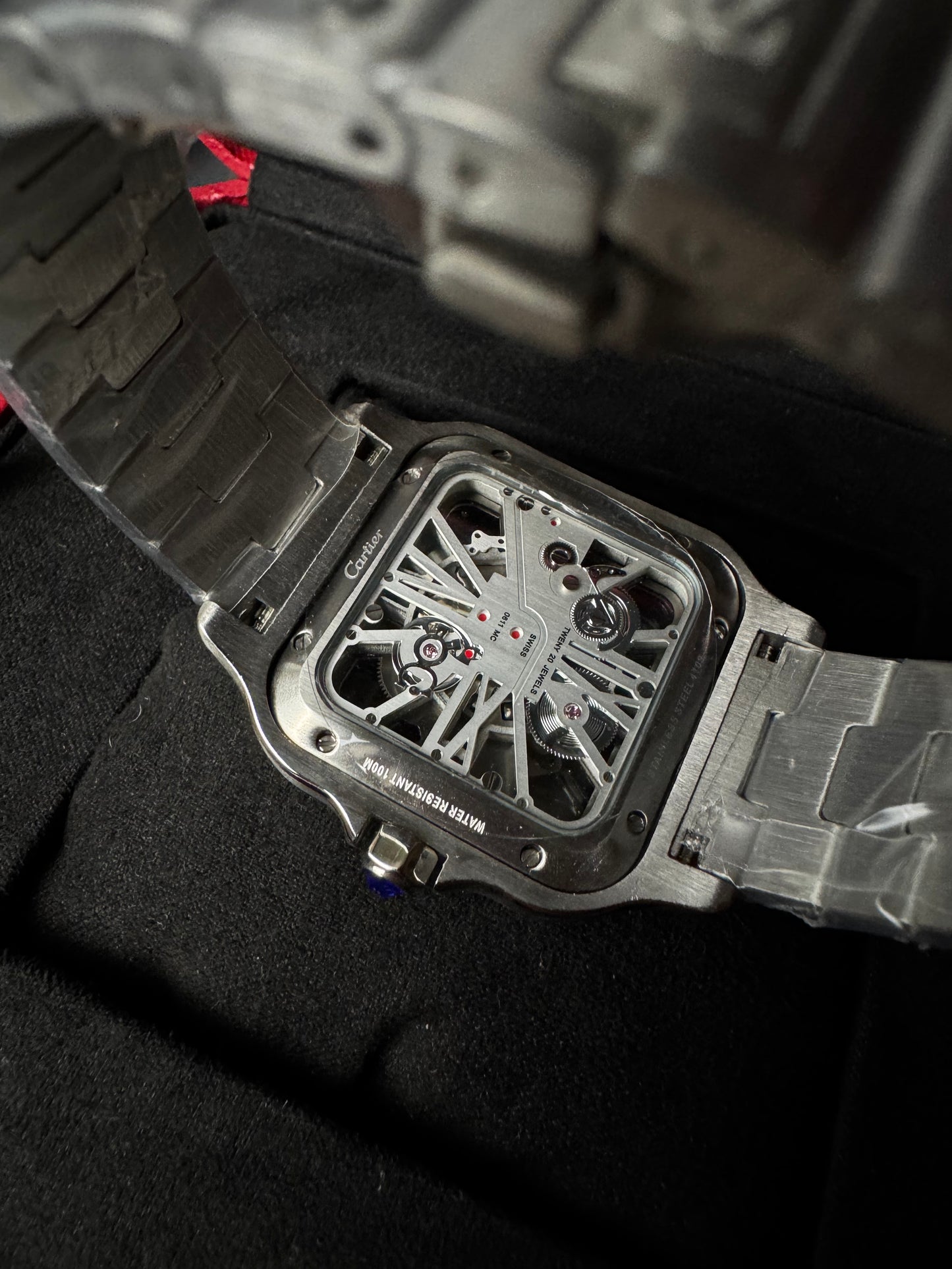 Cartier Santos Skeleton