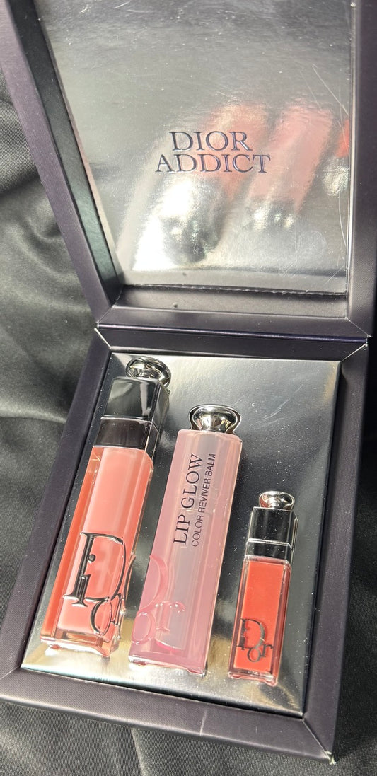 Dior Addict Set Lip Glow & Maximizer (3 Piezas – Full Size + Mini)