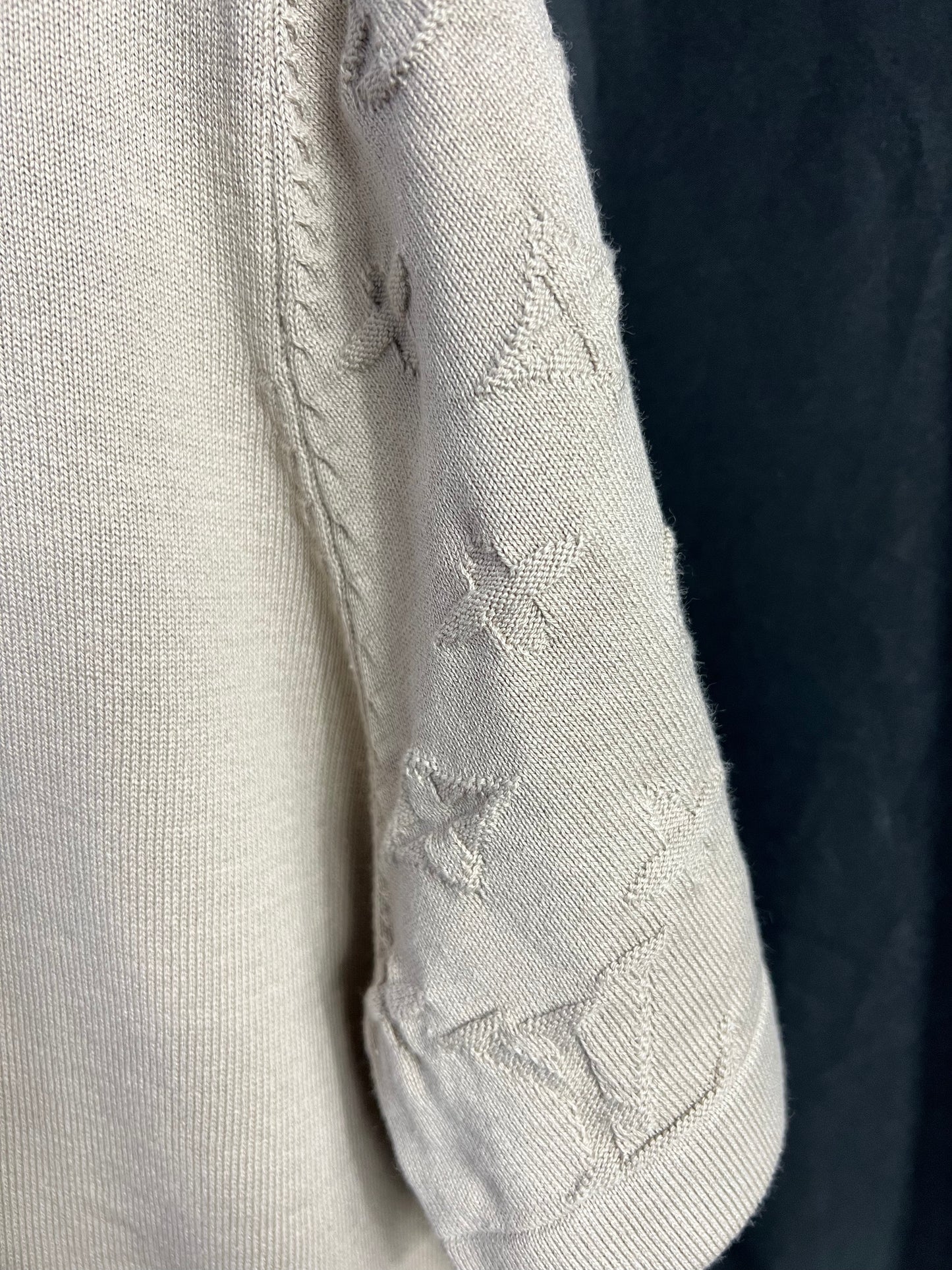 Playera Punto Louis Vuitton Monograma Beige UA