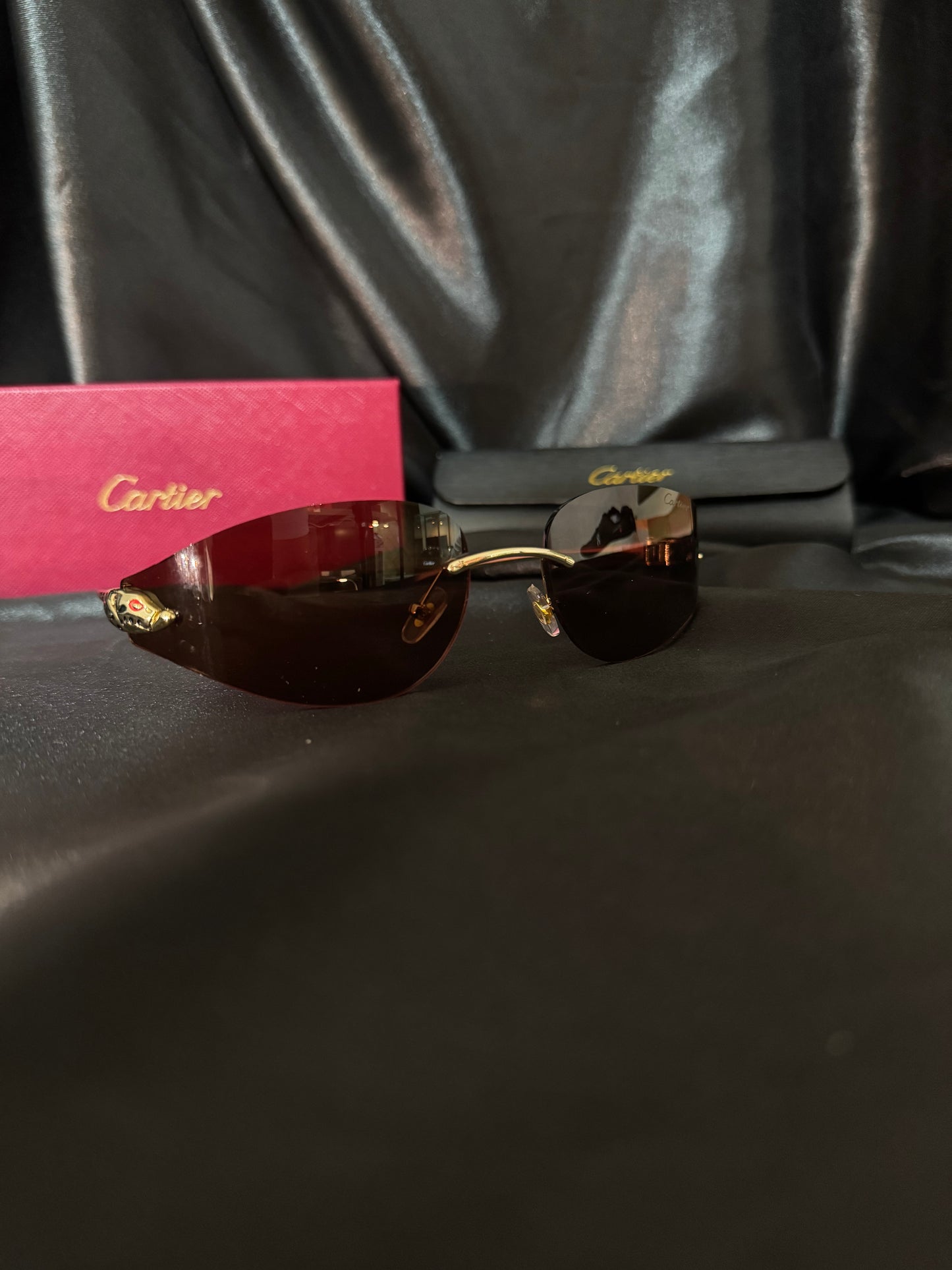 Lentes Cartier Cafés con Detalle