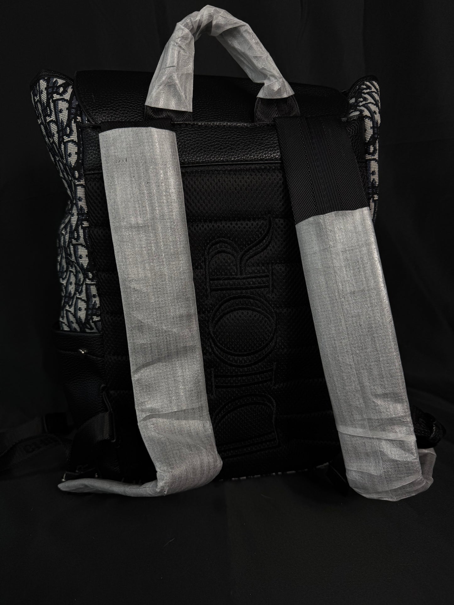 Dior Saddle Backpack Jacquard Canvas