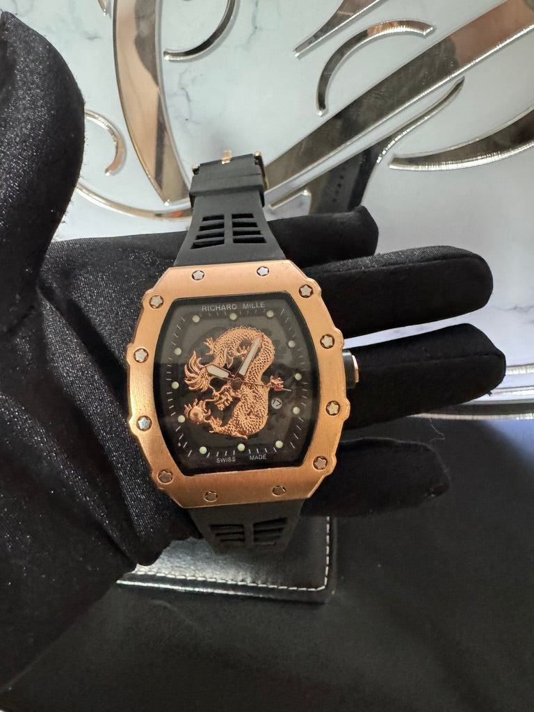 Reloj Richard Mille Dragón Oro Rosa