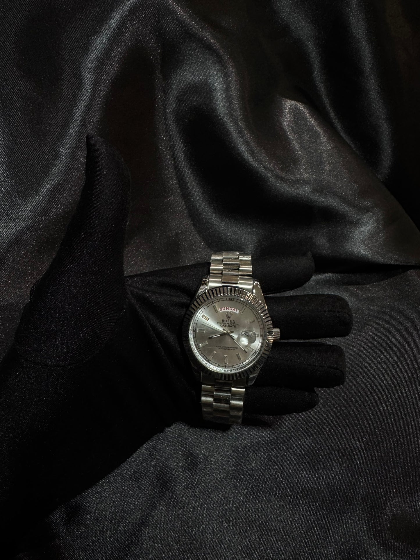 Reloj Rolex  Day-Date Plata