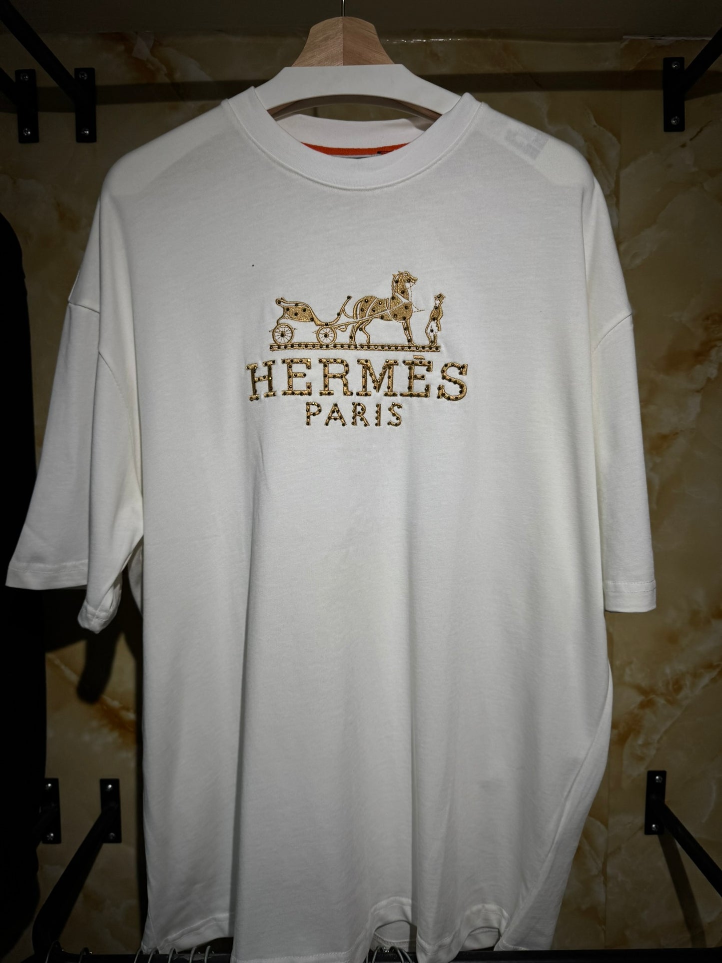 Hermès “Carriage Logo Embroidered T-Shirt”