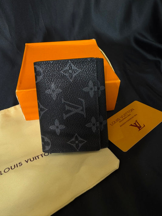 Louis Vuitton Monedero/Tarjetero Monograma Negro