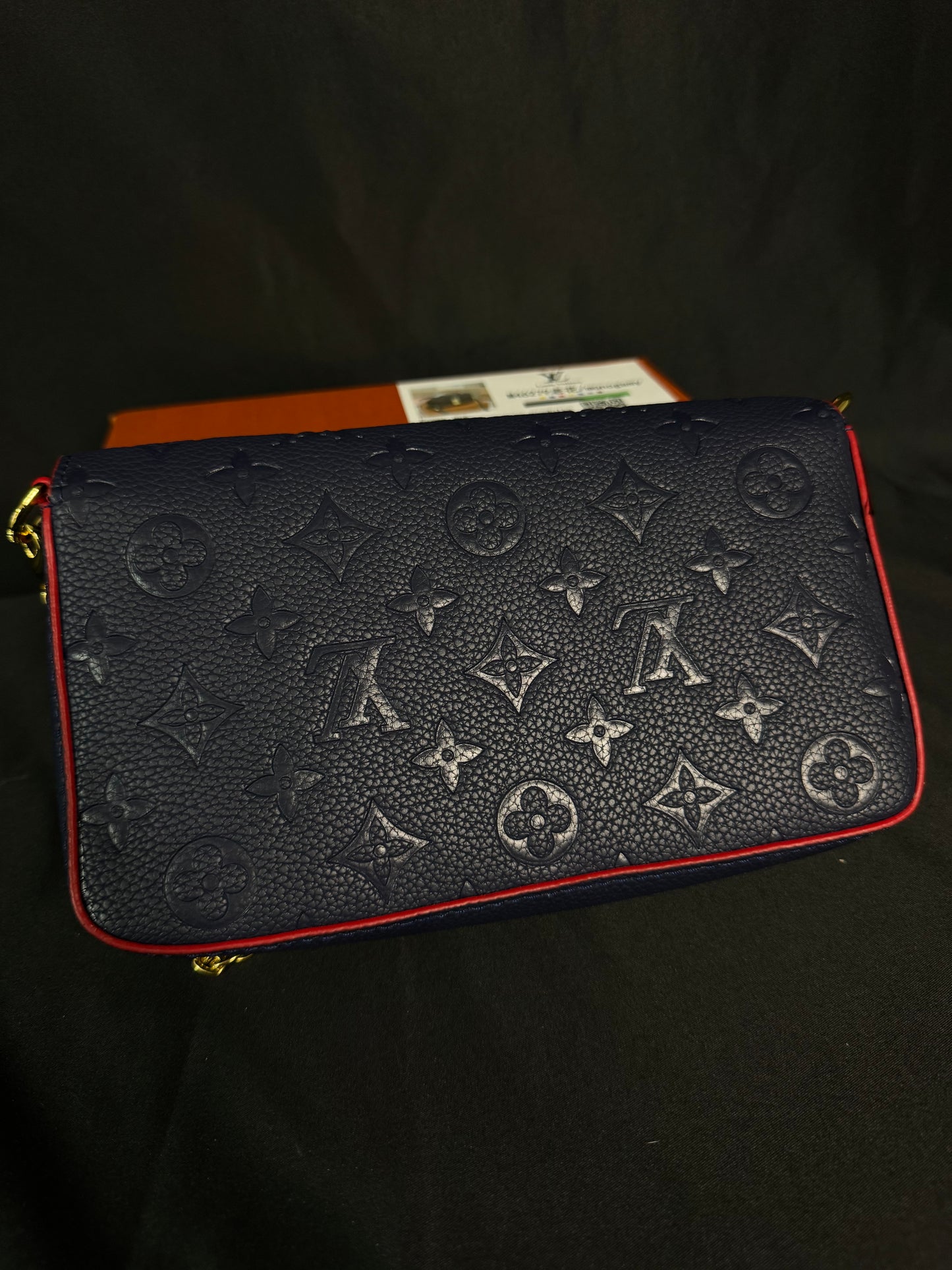 Louis Vuitton Felicie Pochette Navy Blue 3PZ