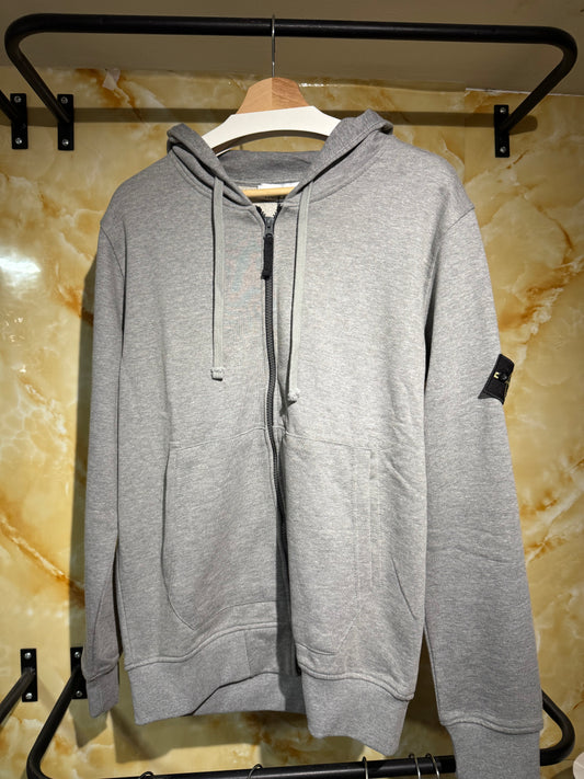Stone Island Hoodies Gris Cierre