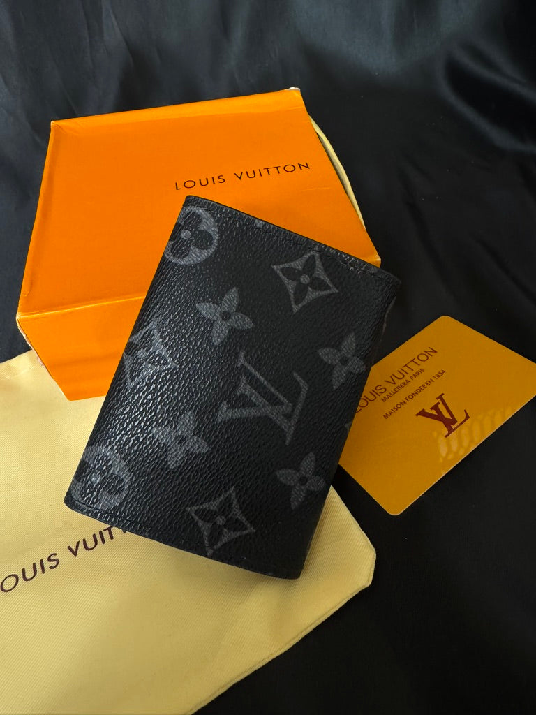 Louis Vuitton Monedero/Tarjetero Monograma Negro