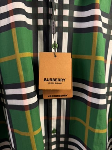 Camisa Burberry Clasica Verde UA