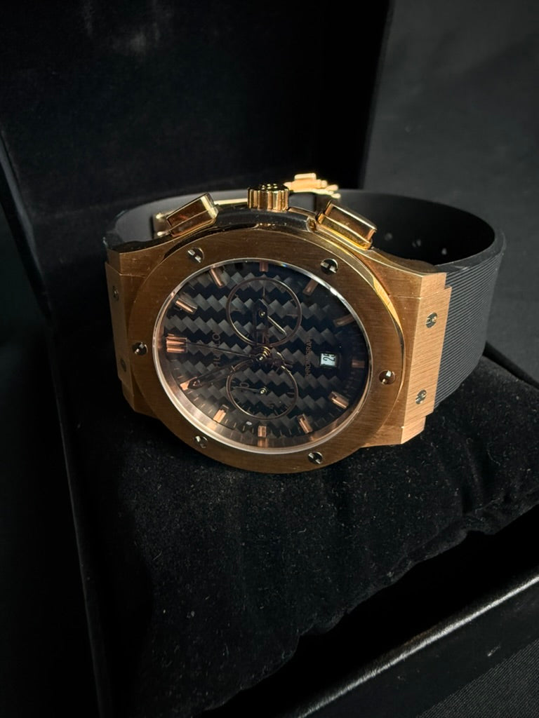 Hublot Classic Fussion Chrono Rose Gold Caucho