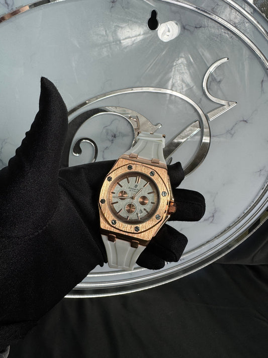 Reloj AP Royal Oak Blanco con Dorado