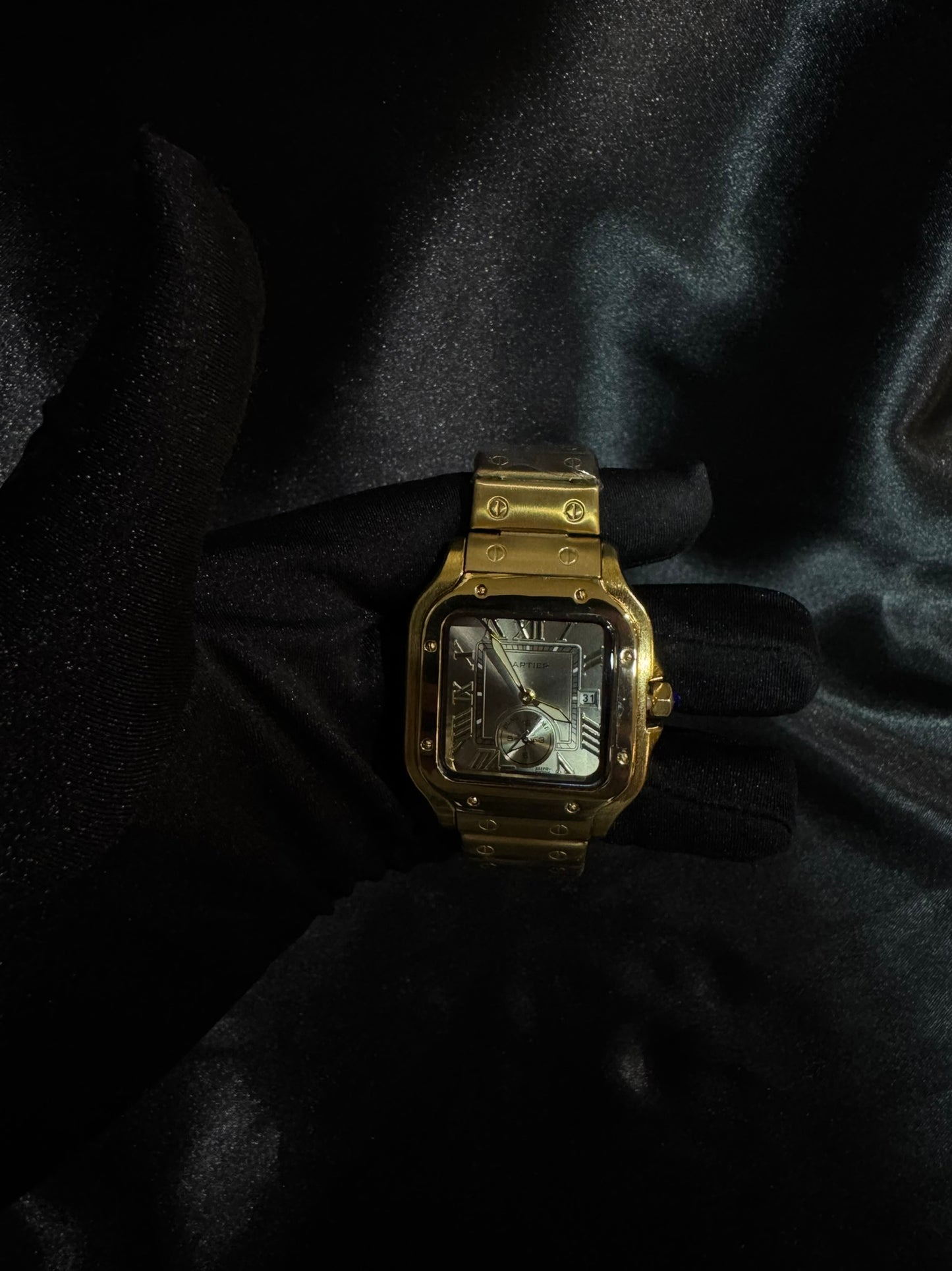Reloj Cartier Santos Dorado