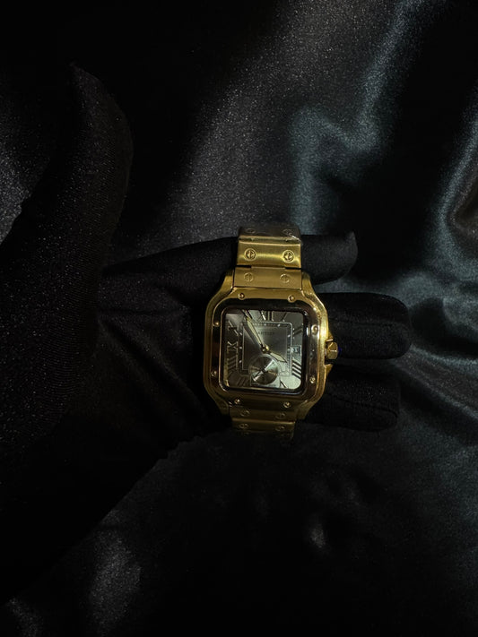 Reloj Cartier Santos Dorado