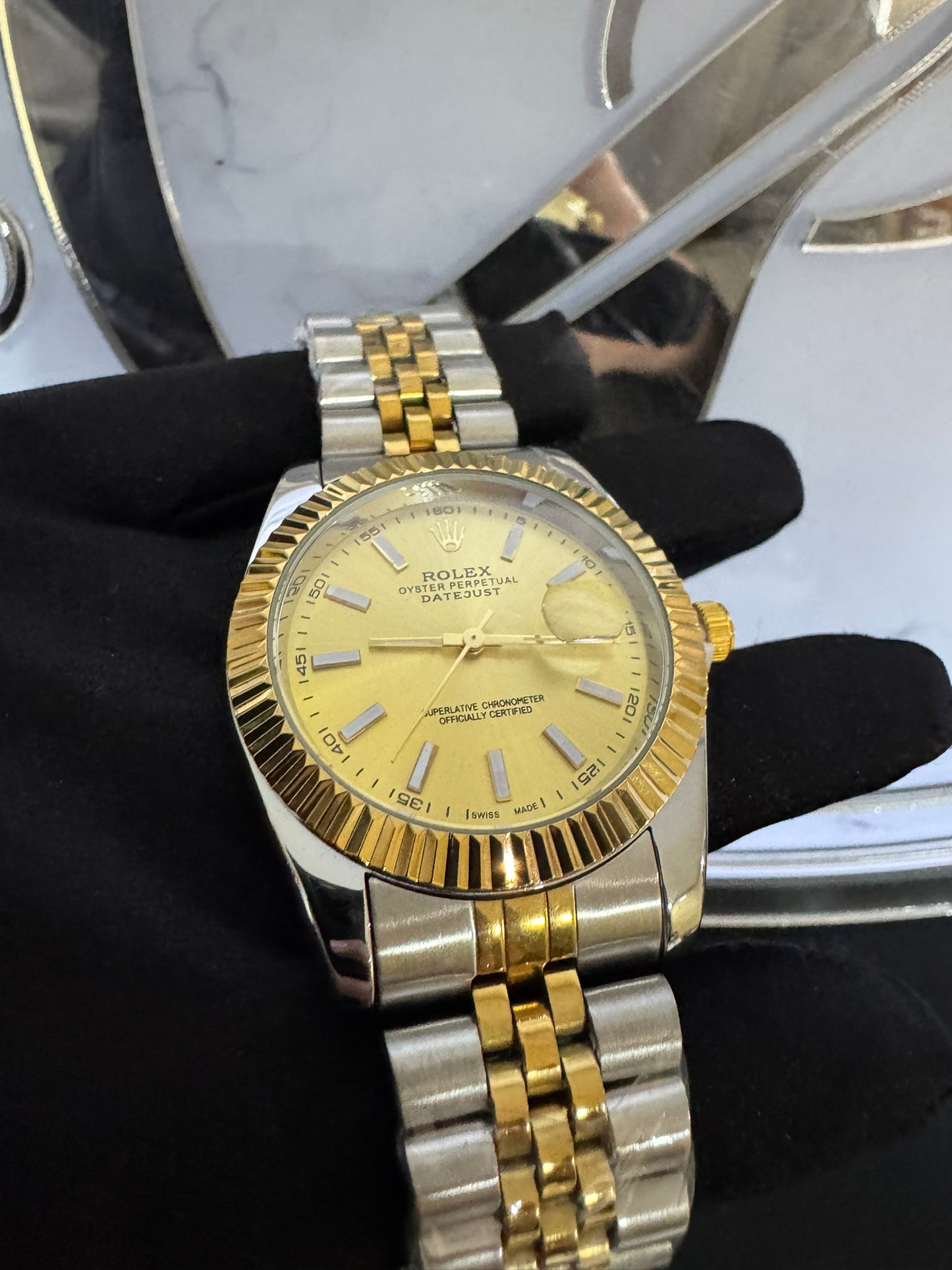 Reloj Rolex Datejust Dos Tonos