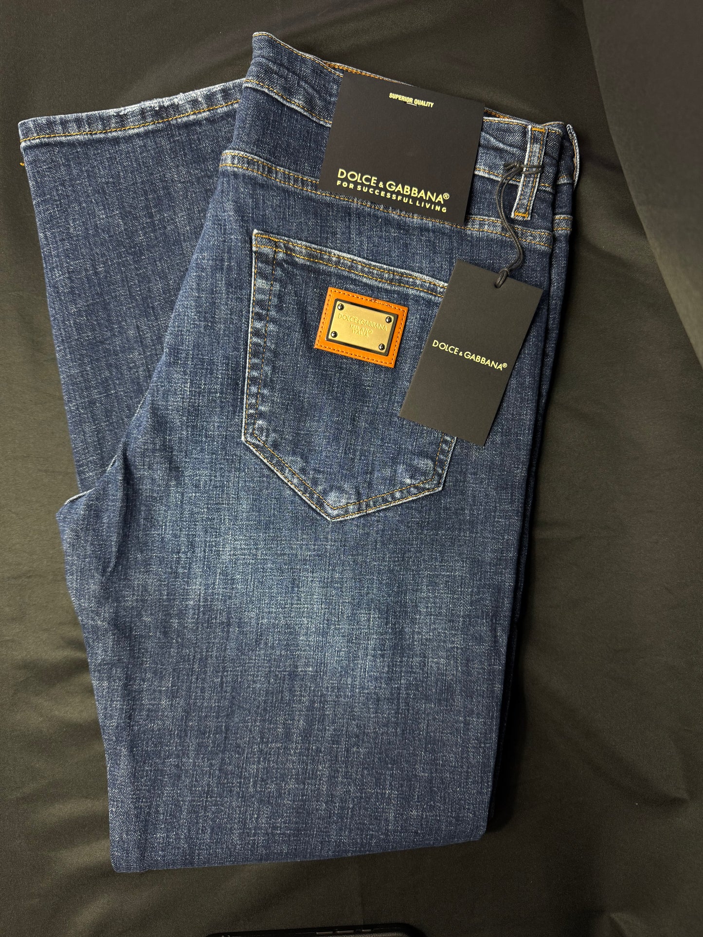 Jeans Dolce & Gabbana Azul con Placa