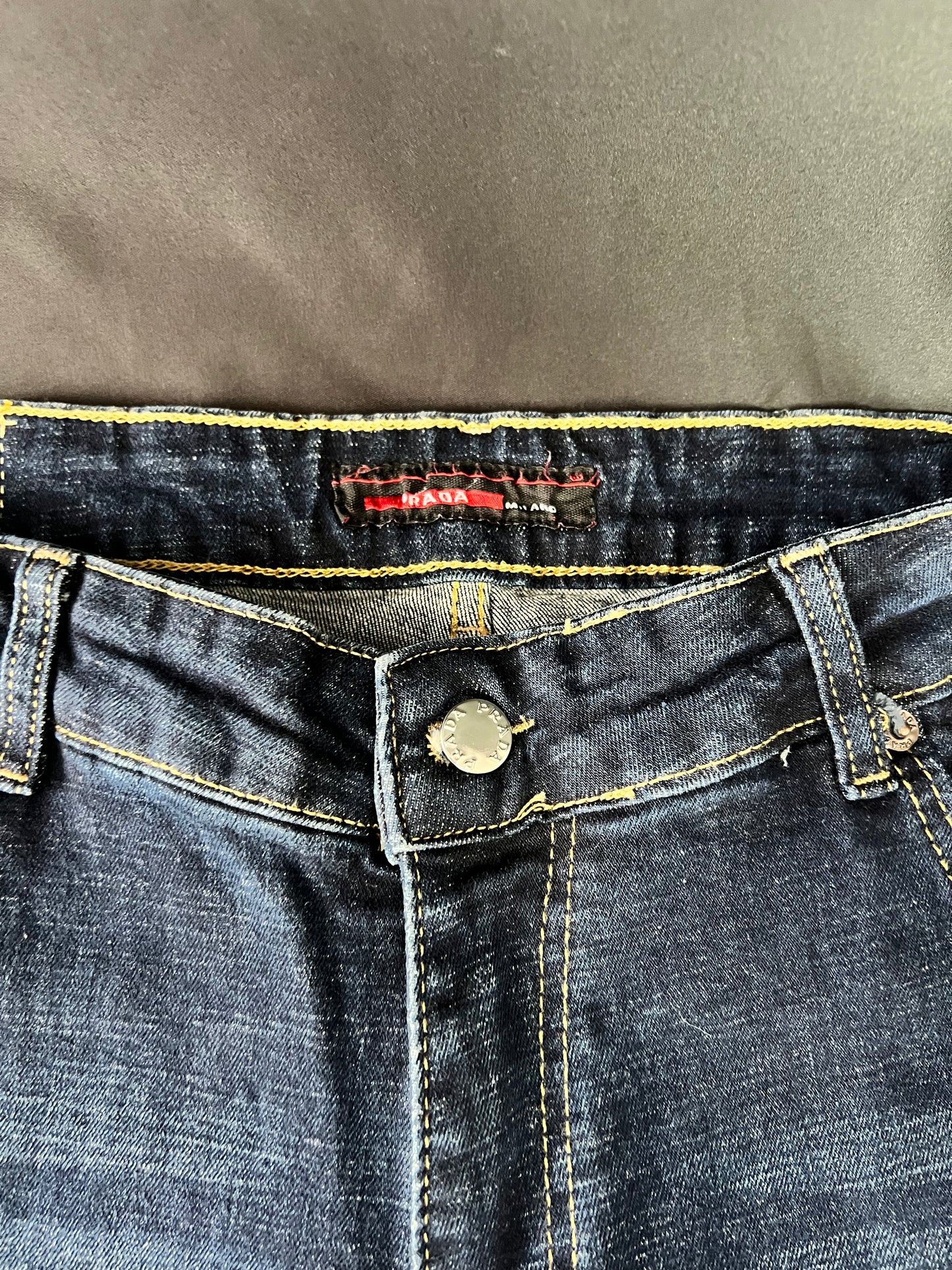 Jeans Prada Azul Placa