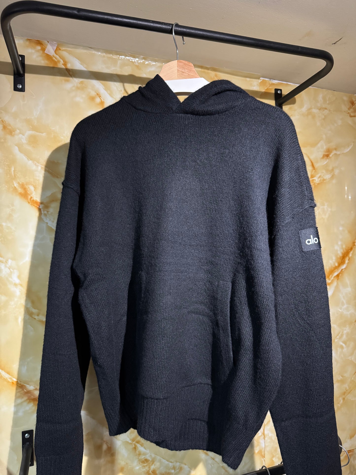 Alo Scholar Hooded Sweater Negra