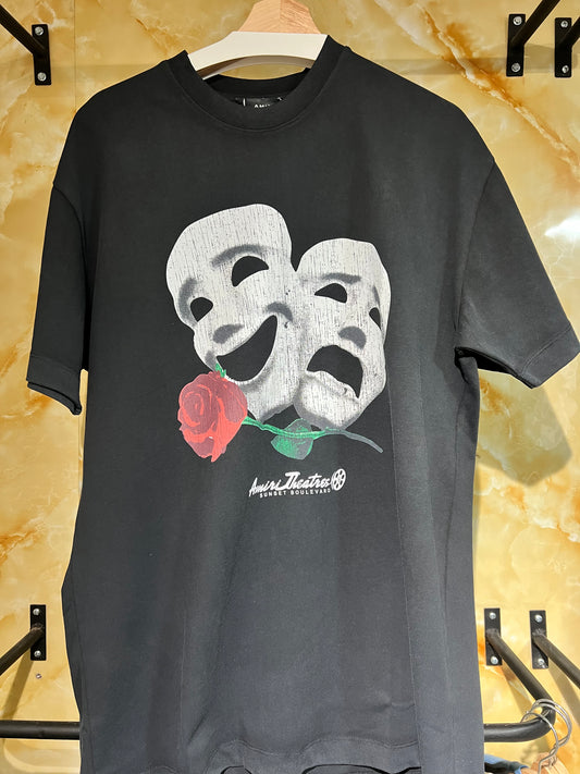 Playera Amiri Negra Diseño Cinematográfi